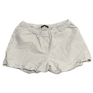 Brandy Melville Blue and White Striped Shorts